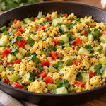 Zucchini Egg & Veggie Breakfast Skillet