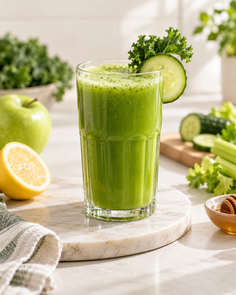 Fresh Drinks, Cucumber, Lemon, Lime, Pineapple, Apple and Celery Juice