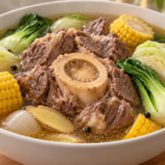 Filipino Bulalo with Corn and Greens