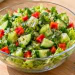 Fresh lime and apple cider veggie salad