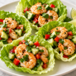 Shrimp Lettuce Cups with Cucumber & Cilantro